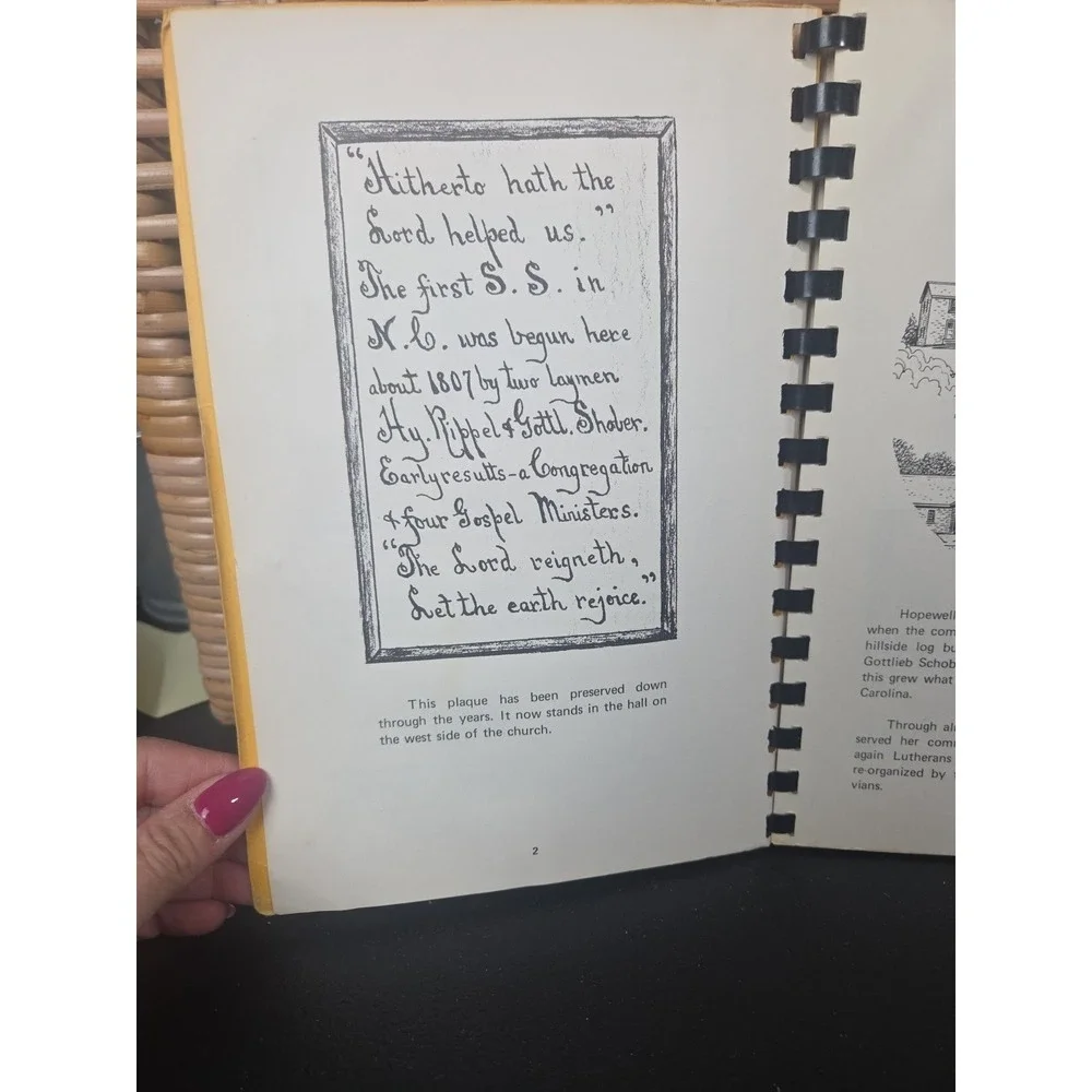 The Hopewell Dinner Bell Moravian Church Winston-Salem NC 1971 Cookbook Spiral‎